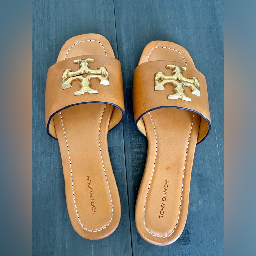 Tory Burch Slip On Slide Sandals Size 6